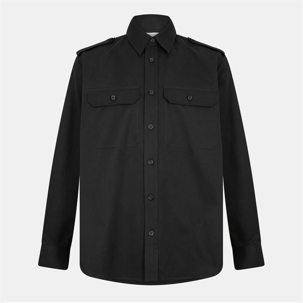 Alexander McQueen Alex Utility Shirt Sn54 - Black